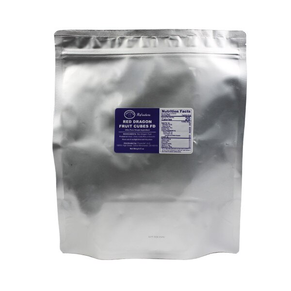 Refresher Fruit Inclusions: Red Dragon Fruit Cubes Freeze Dried (8oz)